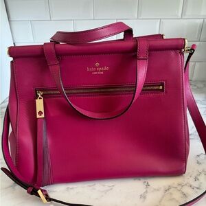 KATE SPADE Fuchsia Satchel Bag